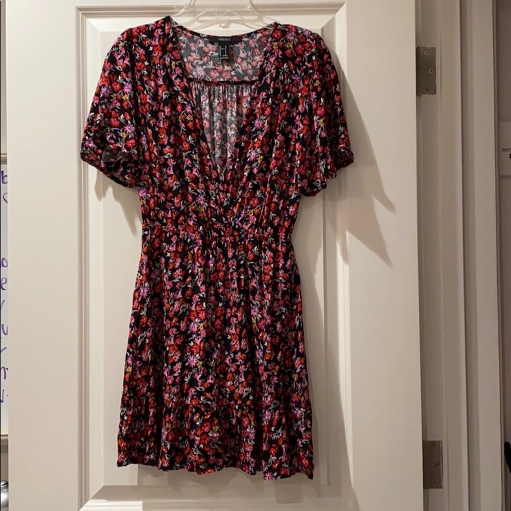 forever 21 multicolored flower dress